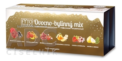 FYTO Ovocno-Bylinný MIX Zimná edícia darčeková kazeta, 6 druhov čajov po 10 vrecúšok, 60x2 g (120 g)