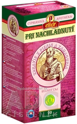 AGROKARPATY CYPRIÁN, PRI NACHLADNUTÍ bylinný čaj, čistý prírodný produkt, 20x2 g (40 g)