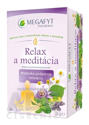 MEGAFYT Relax a meditácia bylinný čaj porciovaný 20x1,75 g (35 g)