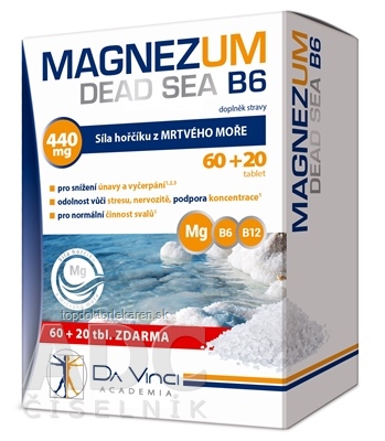 MAGNEZUM DEAD SEA B6 - DA VINCI tbl 60+20 zadarmo (80 ks)