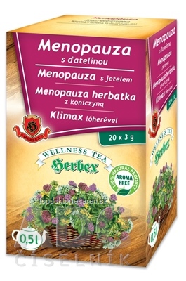 HERBEX MENOPAUZA s ďatelinou bylinná zmes (wellness tea) 20x3 g (60 g)