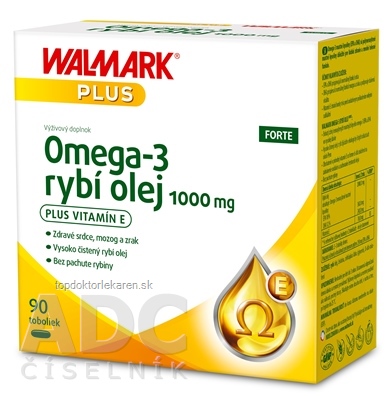 WALMARK Omega-3 rybí olej FORTE cps 1x90 ks