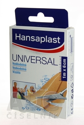 Hansaplast Universal Water resistant vodeodolná náplasť (6cmx1m) 1x1 ks