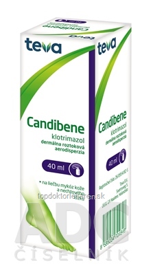 CANDIBENE aer deo 400 mg (fľ.skl.hnedá) 1x40 ml