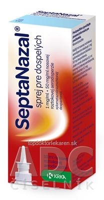 Septanazal sprej pre dospelých aer nao (fľ.HDPE s rozpr.) 1x10 ml