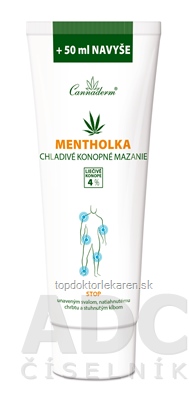 Cannaderm MENTHOLKA - chladivé konopné mazanie 1x250 ml