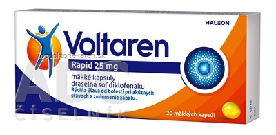 Voltaren Rapid 25 mg cps mol (blis.PVC/PVDC/Al) 1x20 ks