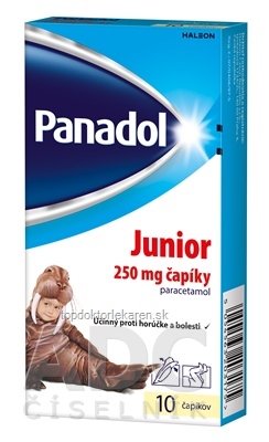 Panadol Junior sup 250 mg (strip PVC/PE) 1x10 ks