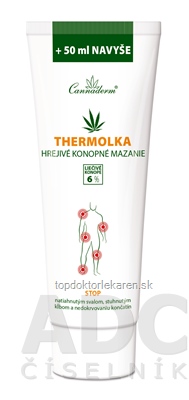 Cannaderm THERMOLKA - hrejivé konopné mazanie 1x250 ml