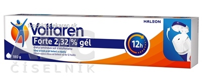 Voltaren Forte 2,32 % gél gel (tuba LDPE/Al/LLDPE/HDPE/Antiblock Masterbatch s odkláp.uzáver.) 1x180 g