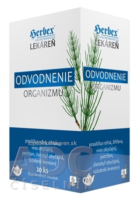 HERBEX Lekáreň ODVODNENIE organizmu bylinná zmes, čaj 20x3 g (60 g)