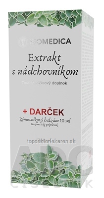 BIOMEDICA Rýmovníkový extrakt bylinný, s nádchovníkom 1x240 ml + darček Rýmovníkový balzam 1x10 ml, 1x1 set