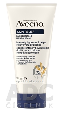 Aveeno SKIN RELIEF Moisturising hand cream hydratačný krém na ruky 1x75 ml