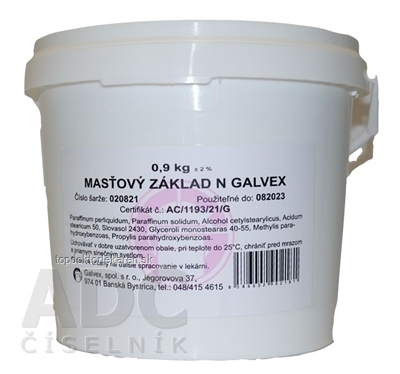 MASŤOVÝ ZÁKLAD N - GALVEX ung 1x900 g