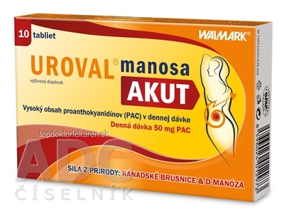 WALMARK UROVAL manosa AKUT tbl 1x10 ks