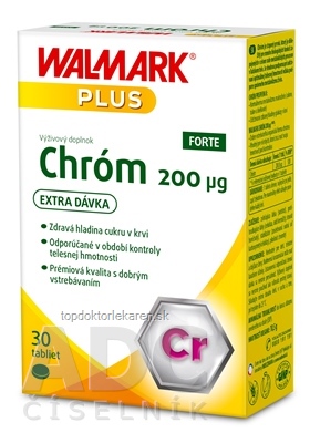 WALMARK Chróm Forte 200 µg tbl (inov. 2019) 1x30 ks