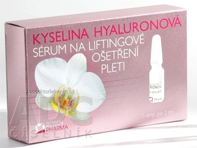 ROSEN KYSELINA HYALURÓNOVÁ - SÉRUM na liftingové ošetrenie pleti, ampuly 5x2 ml (10 ml)