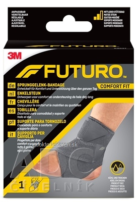 3M FUTURO 4037 COMFORT FIT Bandáž univerzálna, na členok, 1x1 ks