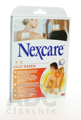 3M Nexcare HEAT PATCH, Náplasť hrejivá [SelP] 9,5x13 cm, 1x2 ks