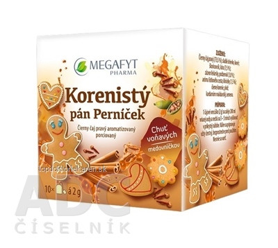 MEGYFYT Korenistý pán Perníček čierny čaj aromatizovaný, porciovaný 10x2 g (20 g)