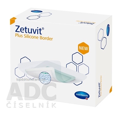 Zetuvit Plus Silicone Border kompres sterilný (20x25 cm) 1x10 ks