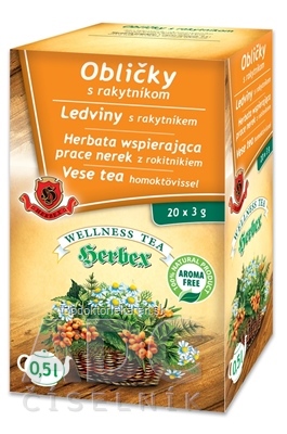 HERBEX OBLIČKY s rakytníkom bylinná zmes (wellness tea) 20x3 g (60 g)