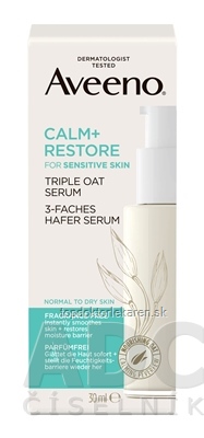 Aveeno CALM+RESTORE Triple oat serum pleťové sérum 1x30 ml