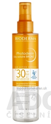 BIODERMA Photoderm BRONZ SPF 30 opaľovacia voda, rozprašovač 1x200 ml