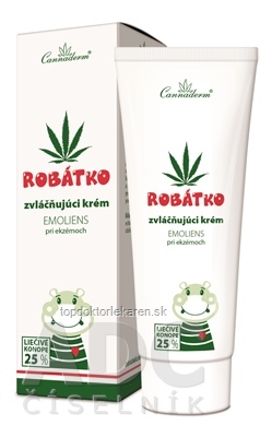 Cannaderm ROBÁTKO emoliens premasťujúci krém pri atopii 1x75 g