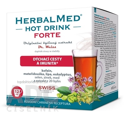 HERBALMED HotDrink FORTE - Dr.Weis vrecúška 1x12 ks