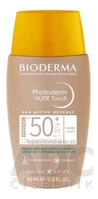 BIODERMA Photoderm NUDE Touch SPF 50+ (V4) tónovací fluid svetlý (inov. 2022) 1x40 ml