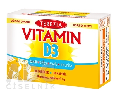 TEREZIA VITAMÍN D3 1000 IU cps 1x30 ks