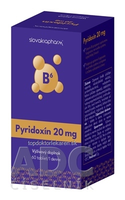 Slovakiapharm Pyridoxín 20 mg tbl 1x60 ks